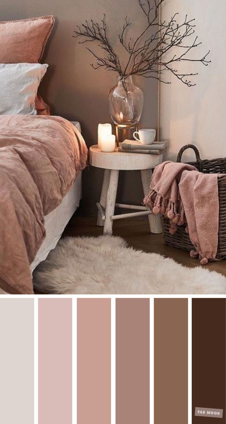 Mauve and Brown Bedroom Color Schemes
