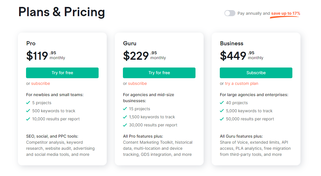 Cost And Price Plans