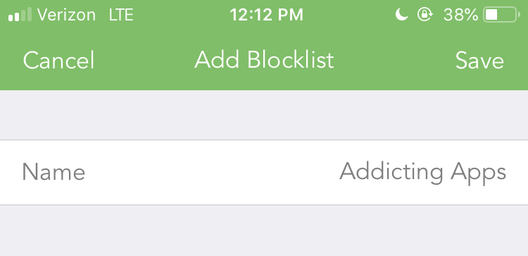 Name your blocklist.