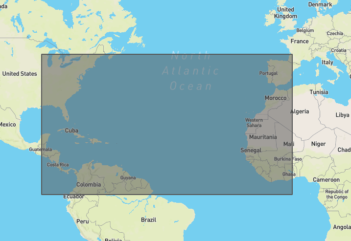 map of the north atlantic ocean