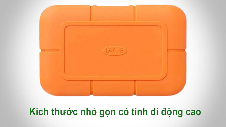 Ổ cứng gắn ngoài SSD LaCie Rugged Thunderbolt 3 2TB USB-C | Kích thước nhỏ gọn 
