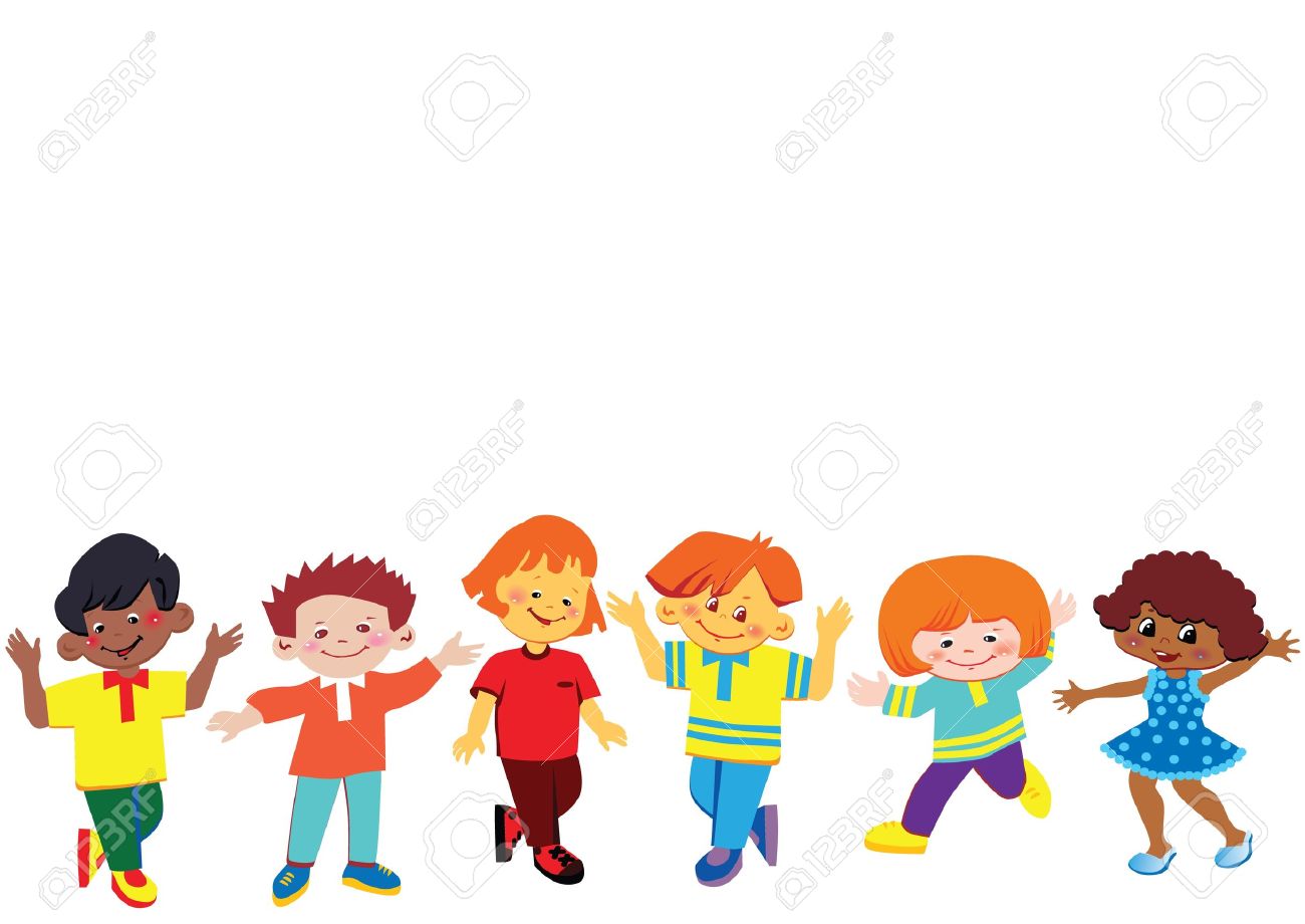 15488255-Felices-los-ni-os-el-lugar-para-su-texto-Vector-infancia-feliz-art-ilustraci-n-Foto-de-archivo.jpg