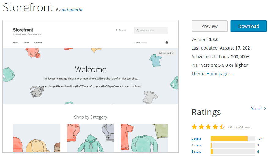 rekomendasi template wordpress premium gratis untuk website ecommerce