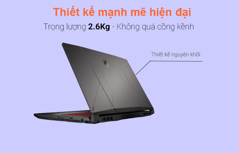 Máy tính xách tay/ Laptop MSI GL76 11UEK-048VN (i7-11800H) (Đen) | Thiết kế mạnh mẽ hiện đại