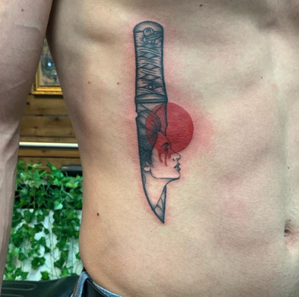 Knife Side Tattoo