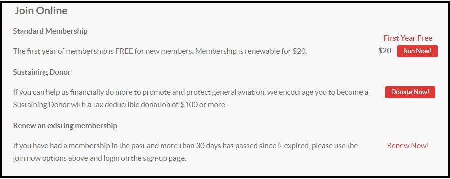 Jet and aircraft owner associations - USPA membership