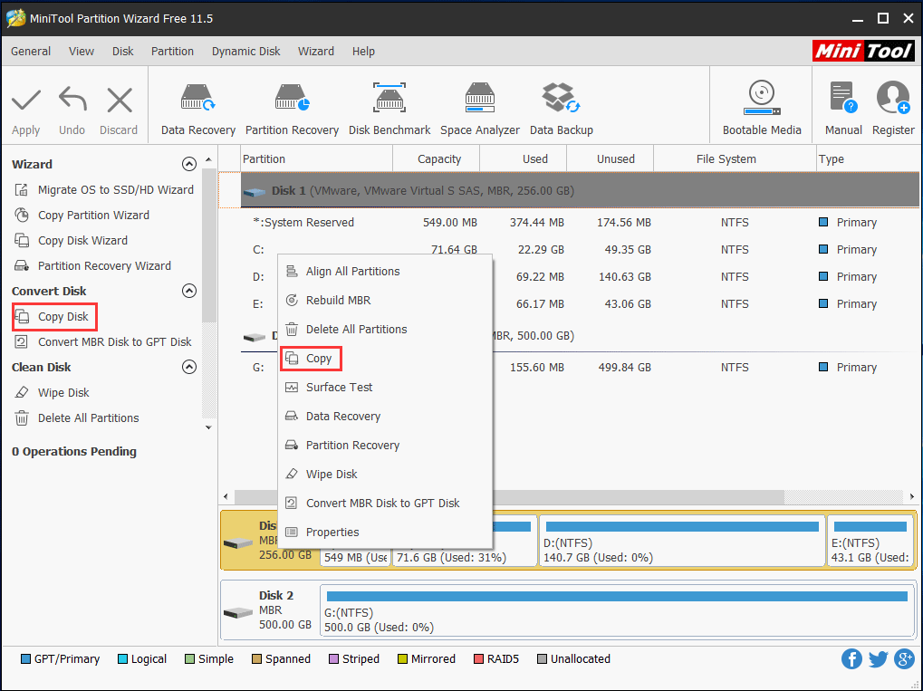 System Running on HDD