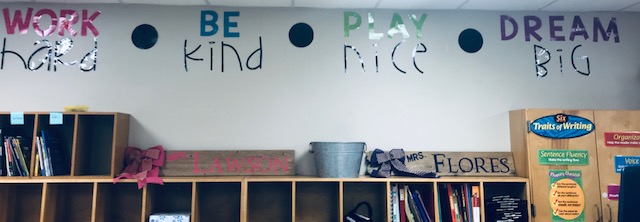 encouraging quote for a fourth grade classroom