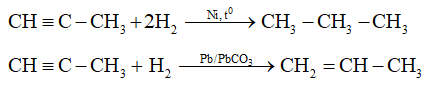 Tính chất hóa học của Propin C3H4
