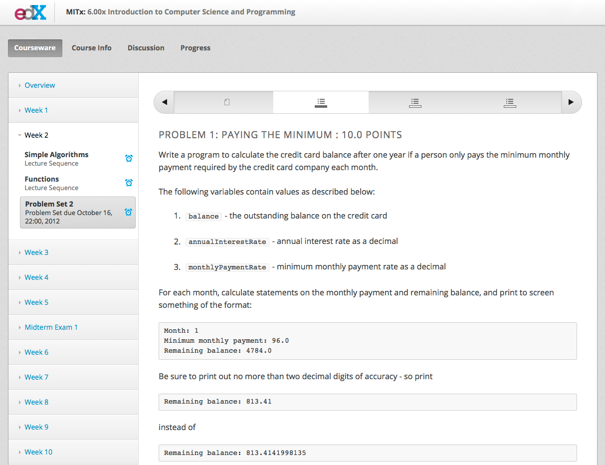 Open Edx introductory course settings