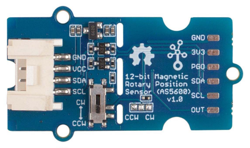 An AS5600 rotary position sensor