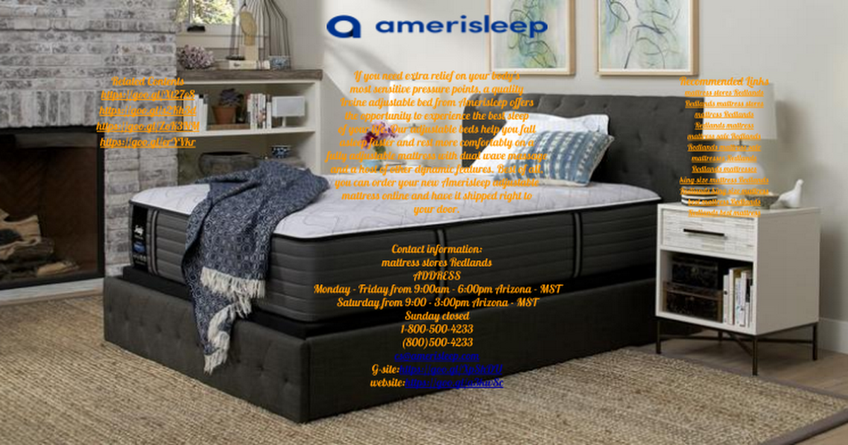 Redlands mattresses Google Drawings