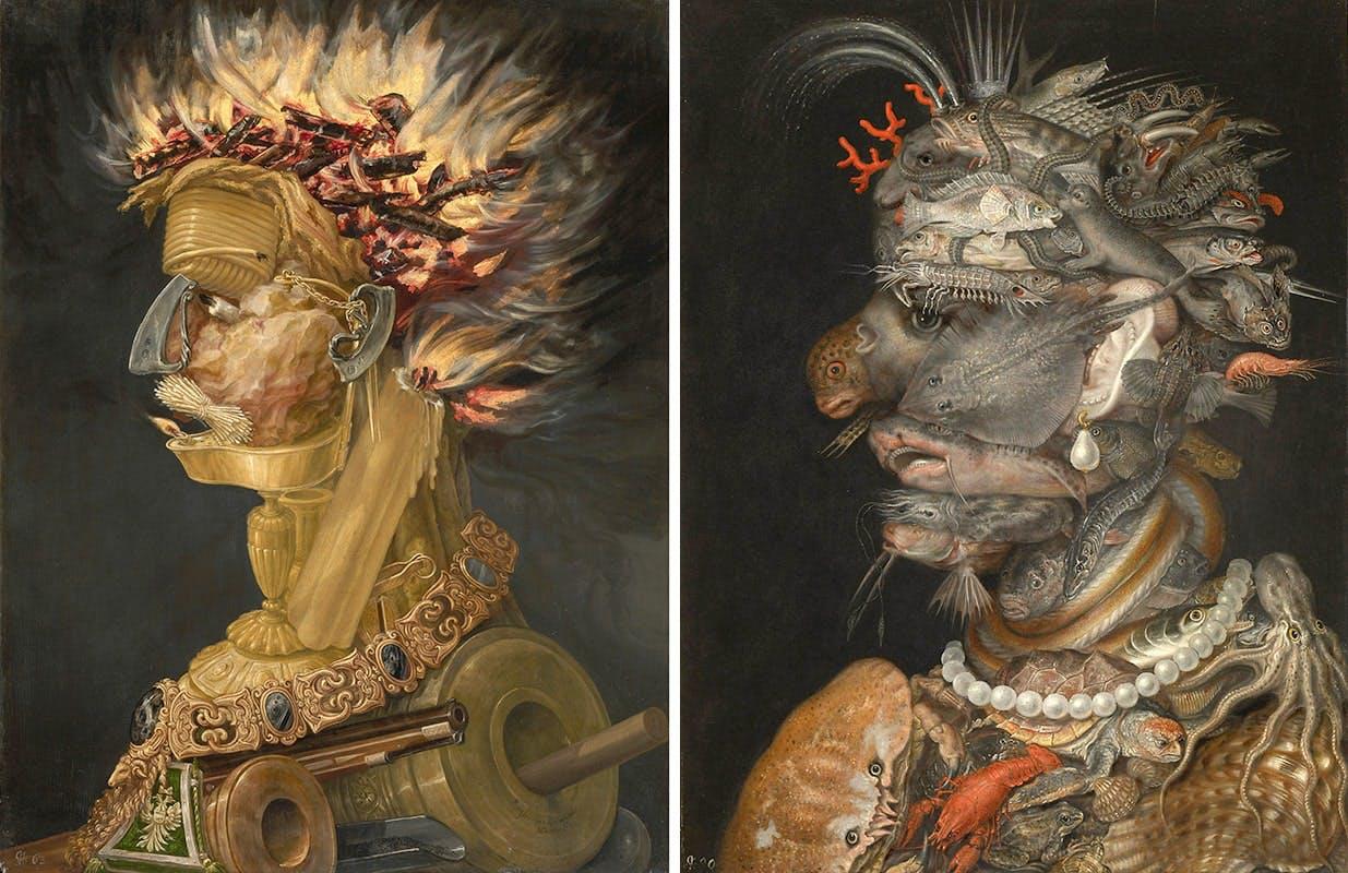 giuseppe arcimboldo four elements fire and water