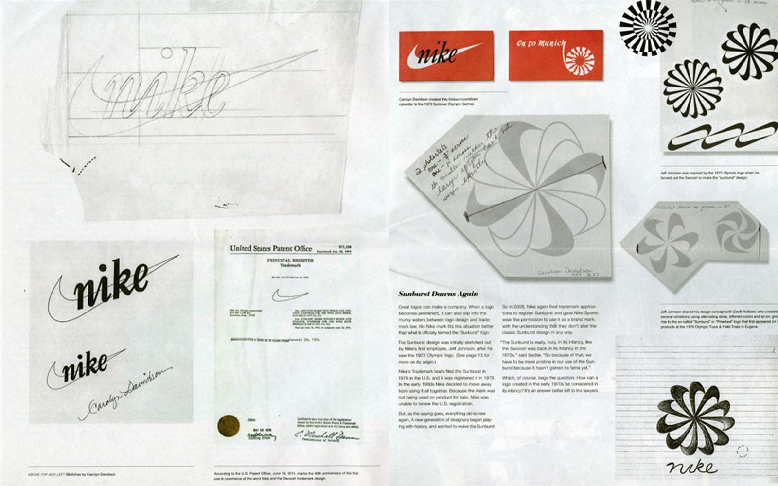 Nike's iconic Swoosh logo was designed by a graphic designer for