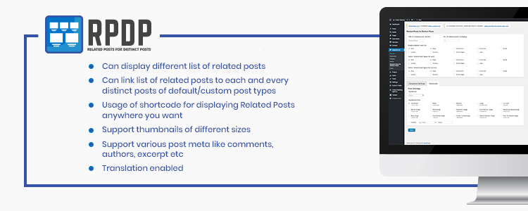 Posts Relacionados para Posts Distintos Plugin WordPress Premium