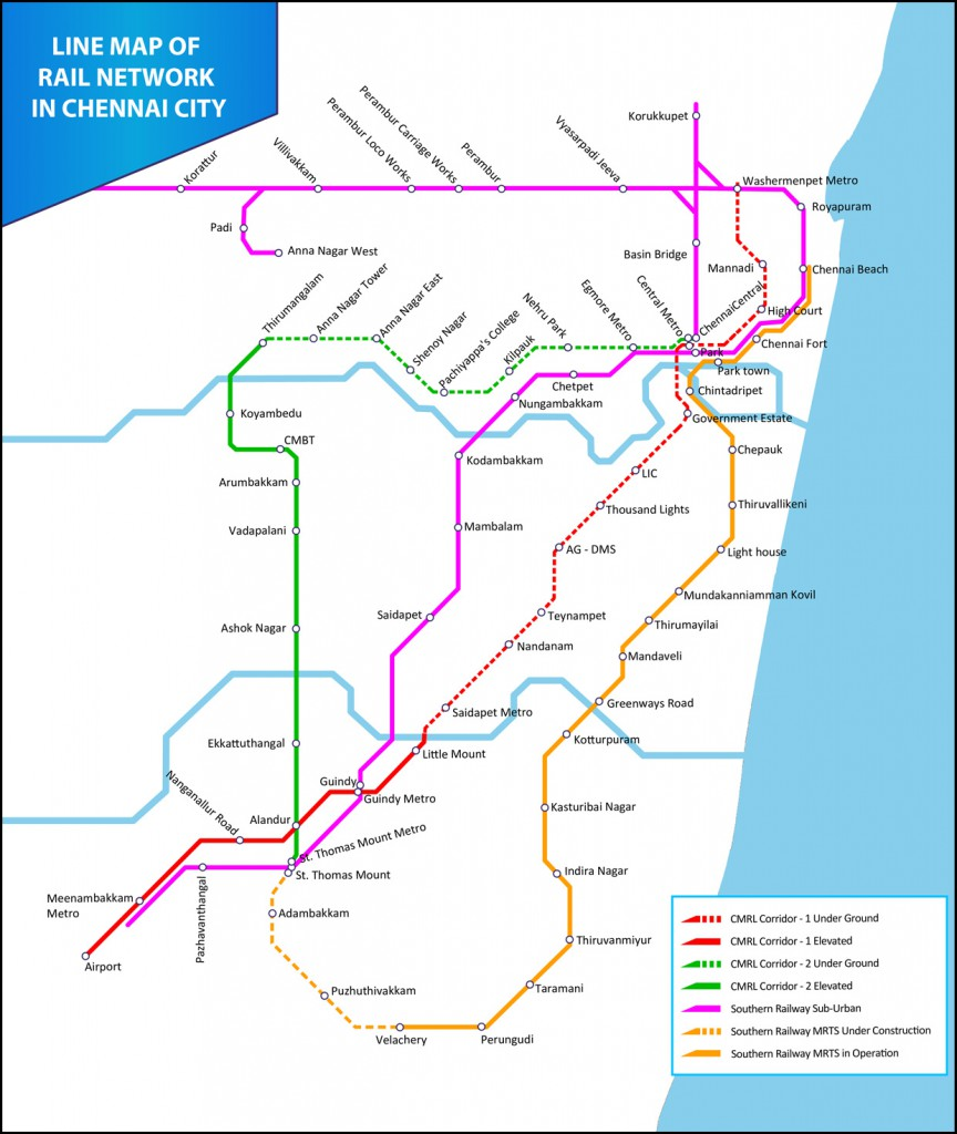 metro map chennai