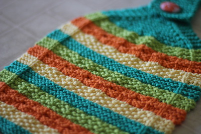 hanging dish towel knitting pattern kitchen