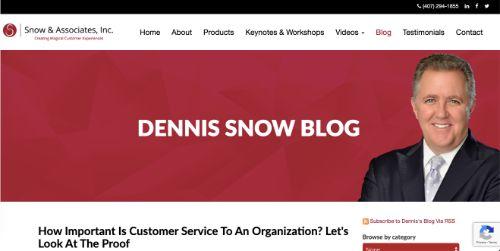 A screenshot Dennis Show's Blog