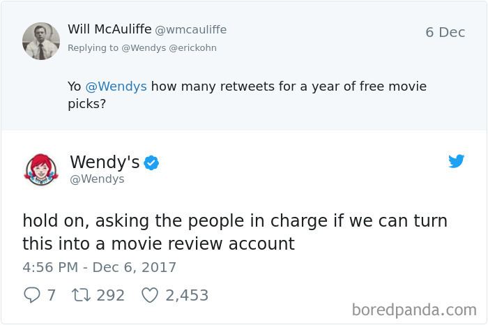 Wendy's funny social media post