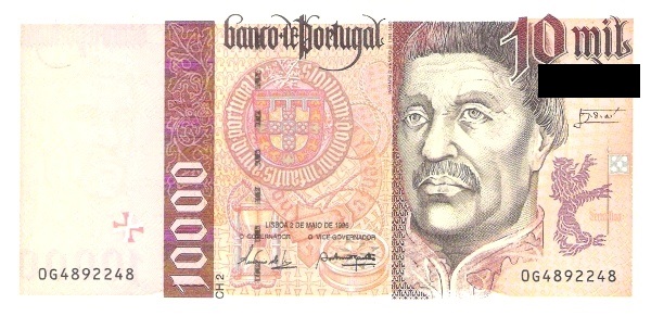 Szerkesztetlen kép forrása: http://banknote.ws/COLLECTION/countries/EUR/POR/POR0191.htm