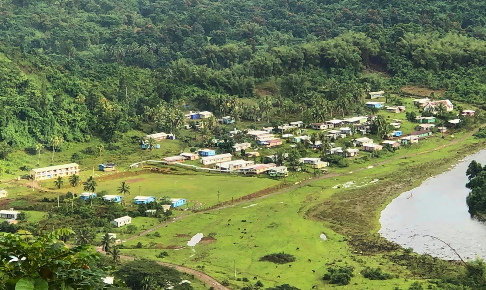 View of Lutu in Fiji