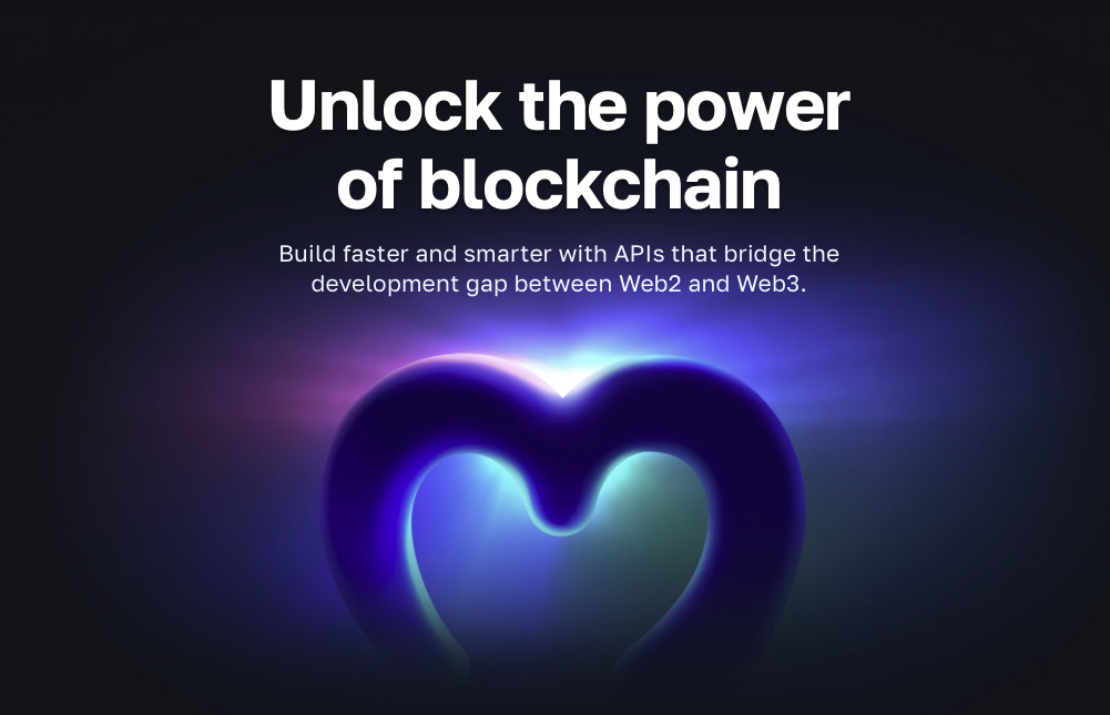 Unlock the power of blockchain with Moralis.