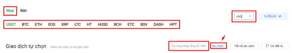 huong dan mua coin tren san giao dich huobi