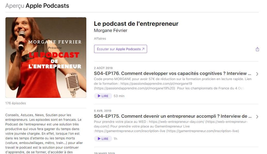 Le Podcast de l entrepreneur