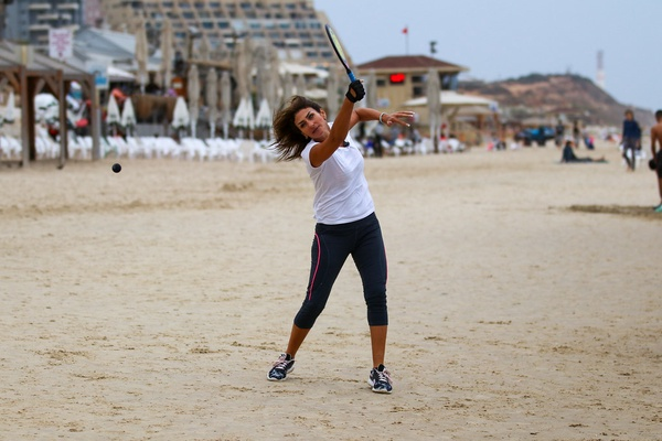 Badminton is a great beach team game.