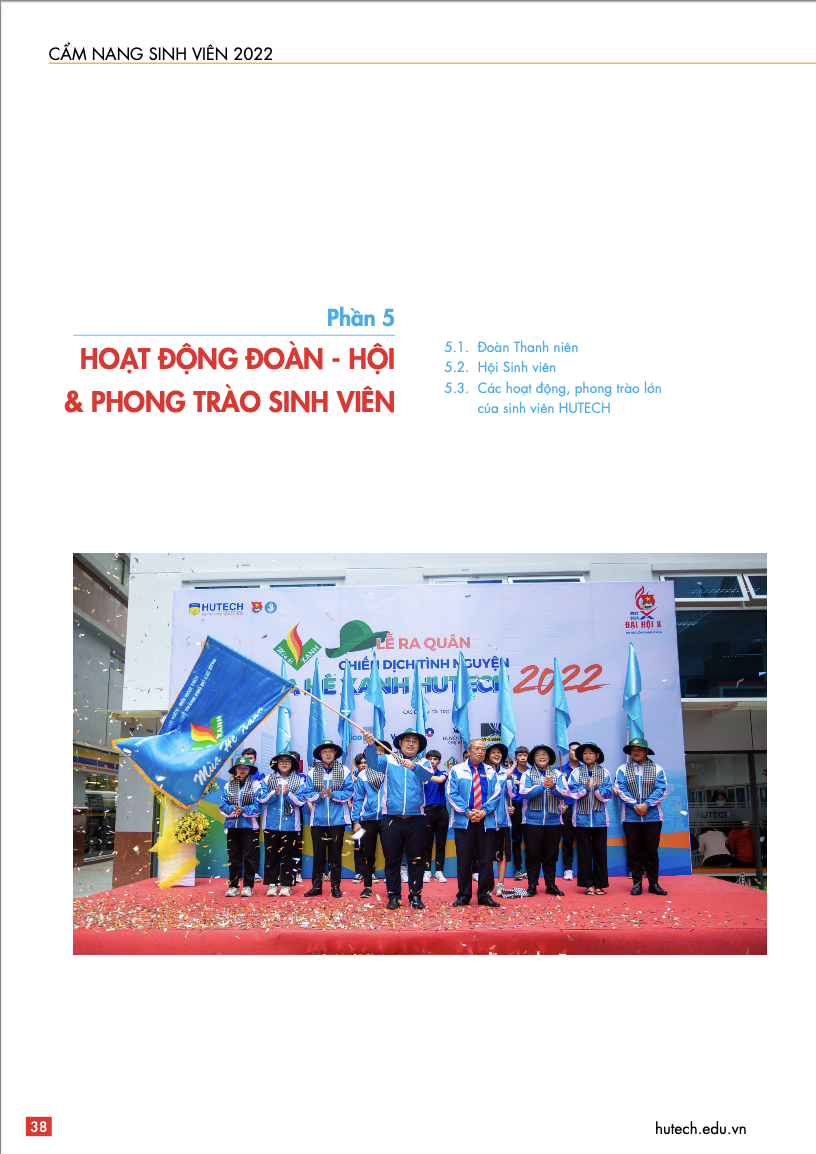 CẨM NANG SINH VIÊN HUTECH 2022 18