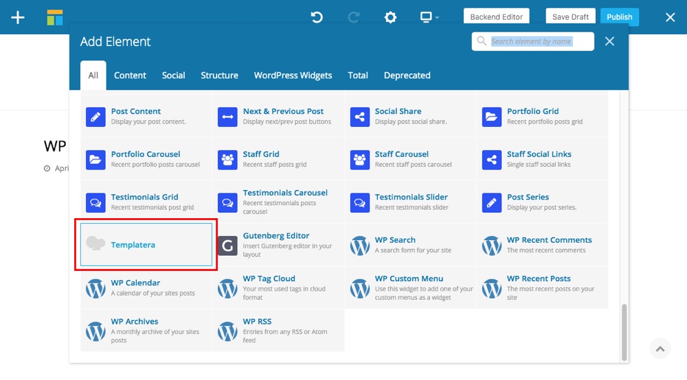 Blocos de conteúdo reutilizáveis ​​do WPBakery Etapa 5