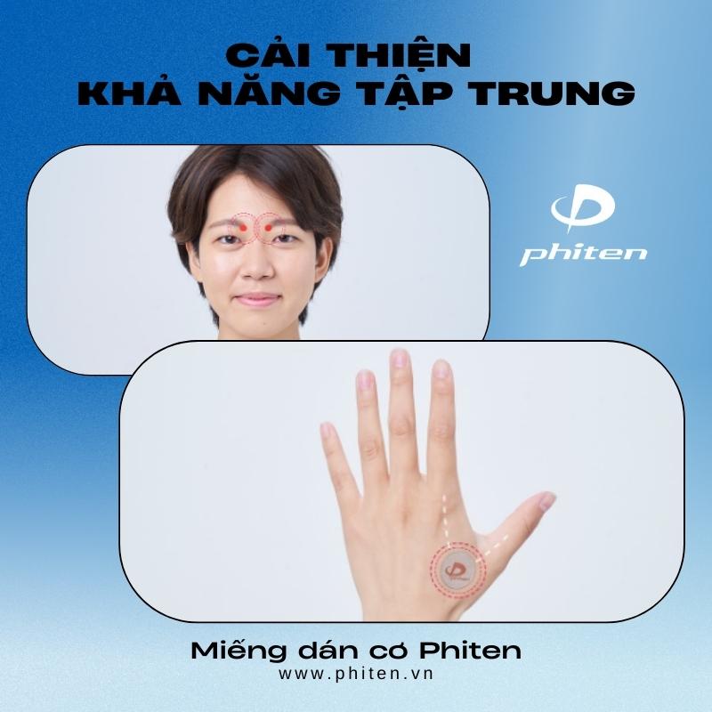 Cải thiện khả năng tập trung với miếng dán cơ Phiten