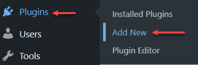 install wordpress plugins add new