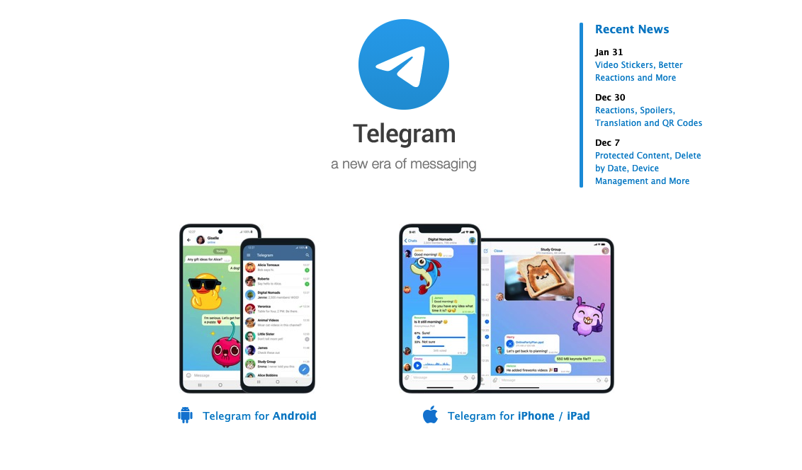 Telegram PWA example