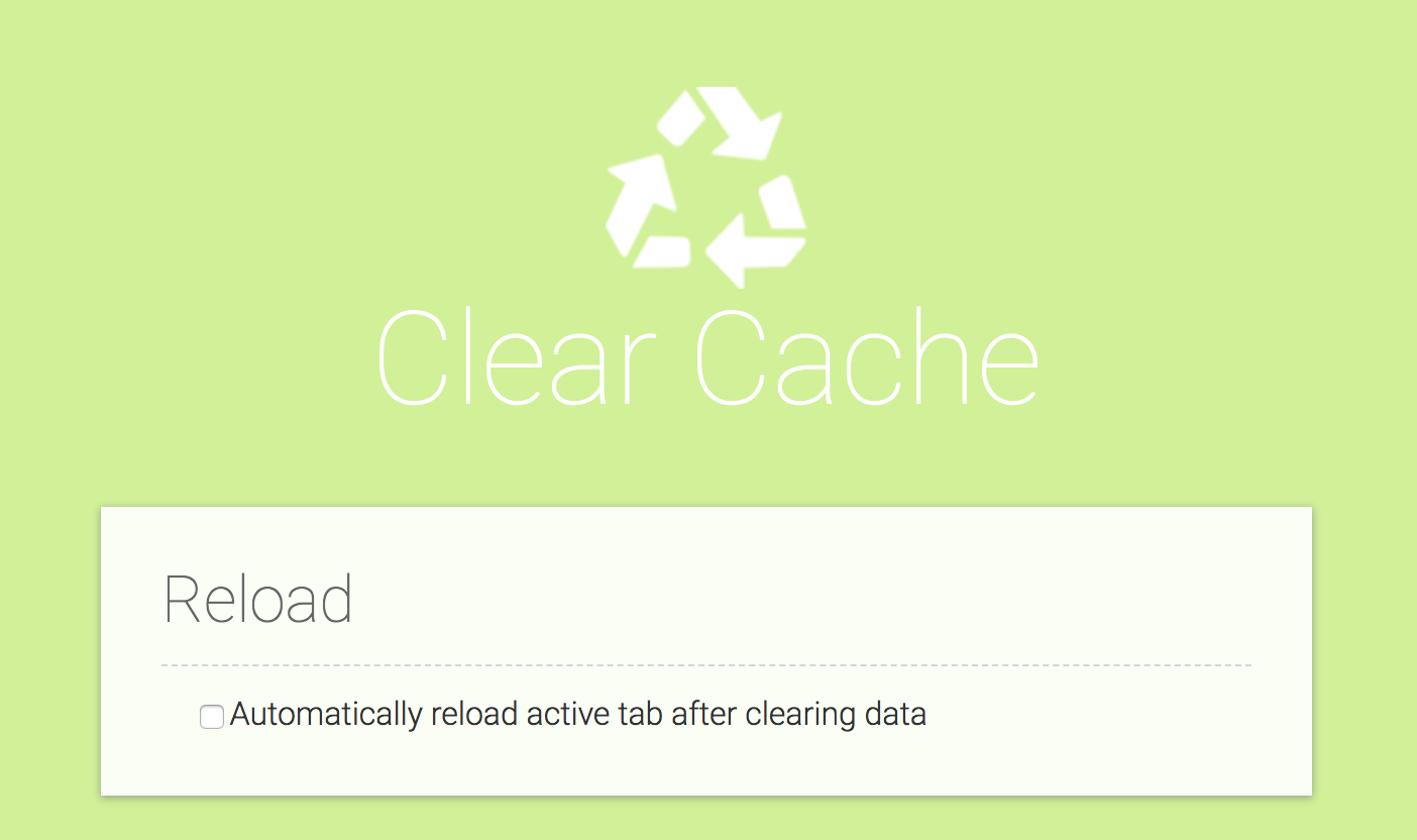 Clear your cache