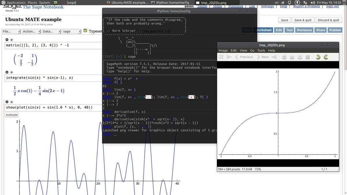 Системы компьютерной алгебры SageMath для Linux