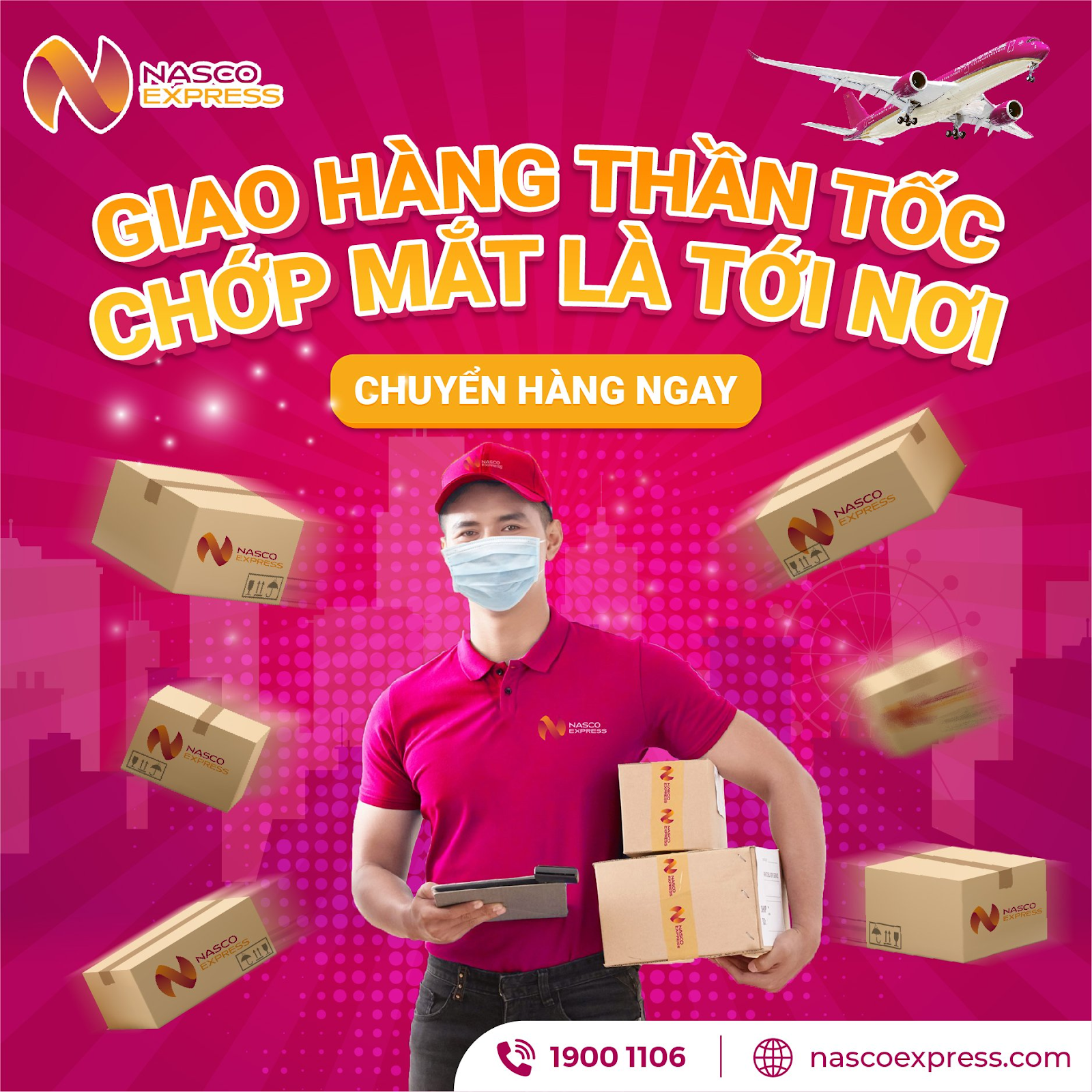 Nasco Express đáp ứng đầy đủ nhu cầu giao hàng của khách hàng