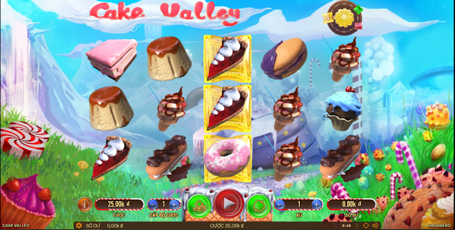 Đơn giản và dễ chơi, Cake Valley có các biểu tượng của các loại bánh nổi tiếng