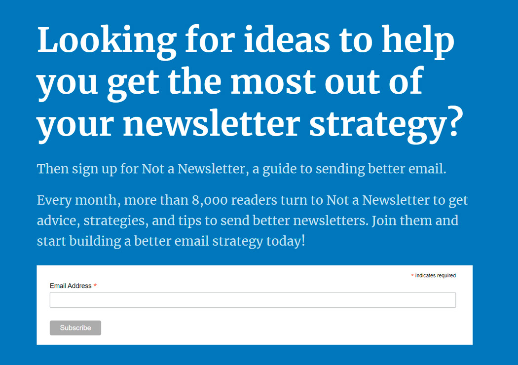 newsletter email marketing