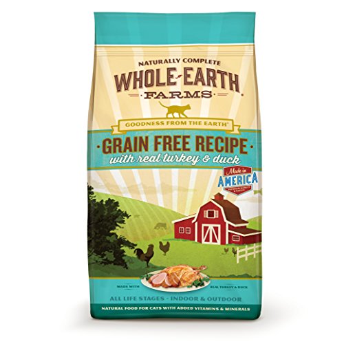 Whole Earth Farms Comida seca sin cereales para gatos