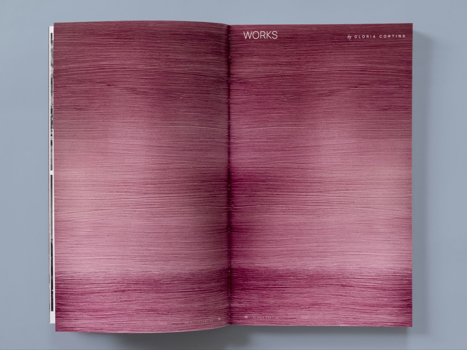 Editorial design photo of the book Gloria Cortina, The Infinite Sublime