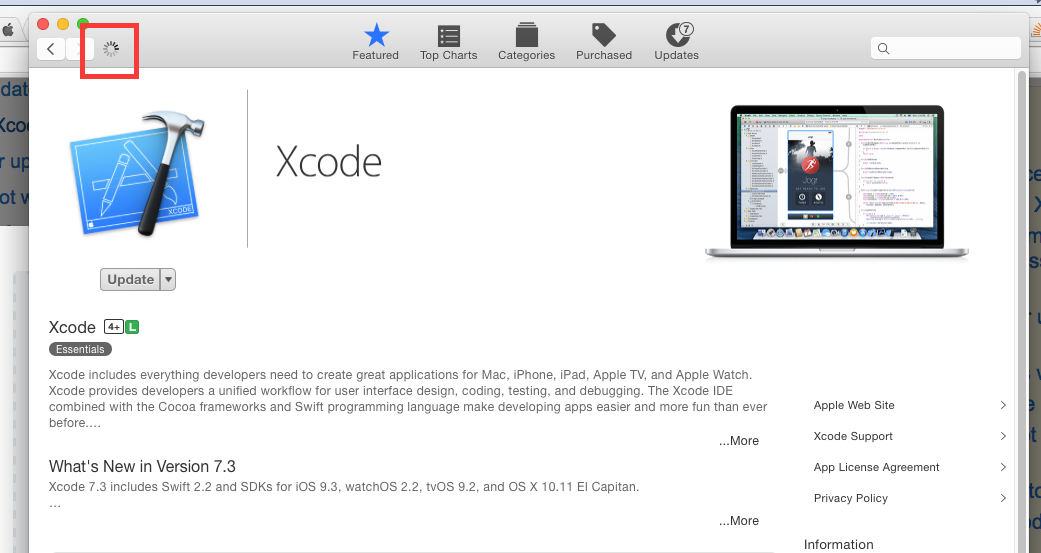 update Xcode