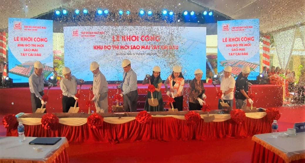 3. Nghi thức khởi công xây dựng Khu đô thị mới Sao Mai Tây Cái Dầu
