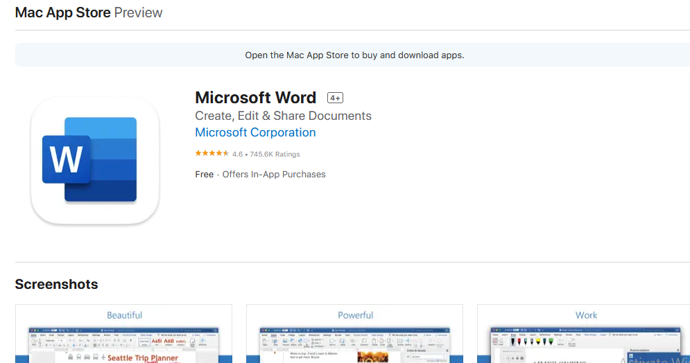 Microsoft Office for Mac_MS Word