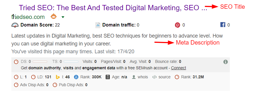 How Many Types Of Meta Tags Are There In A Website? 1