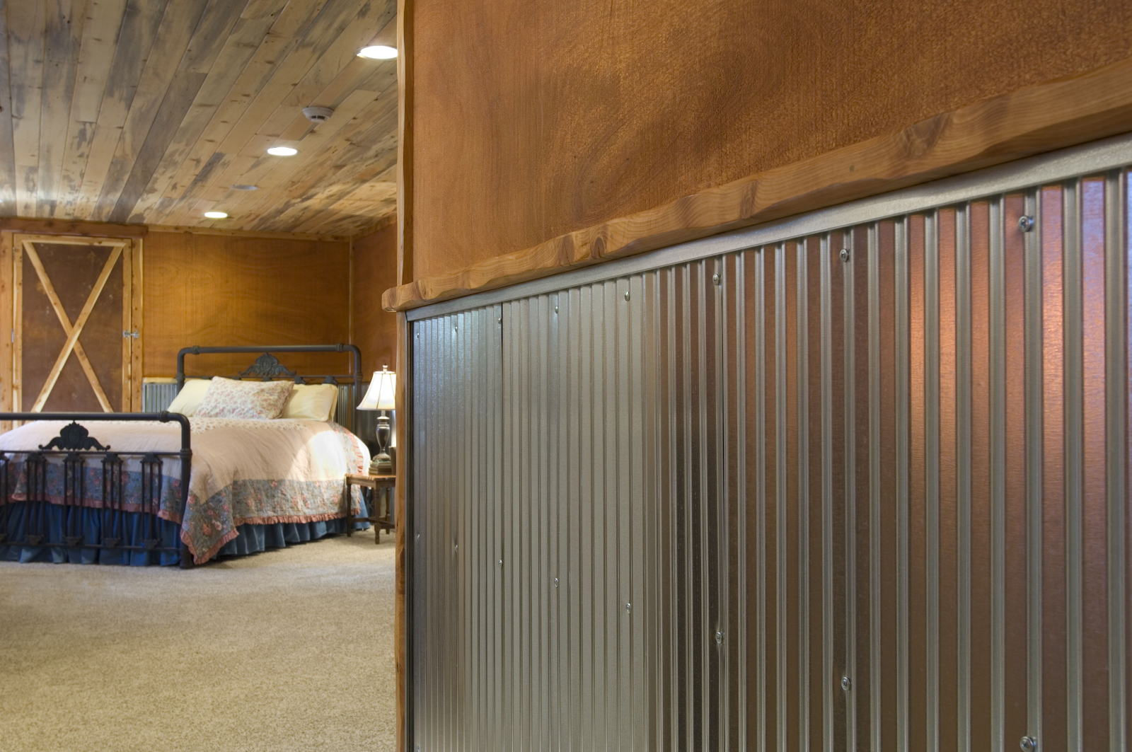 corrugated metal panel