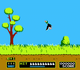 Screenshot of the class "Duck Hunt" game