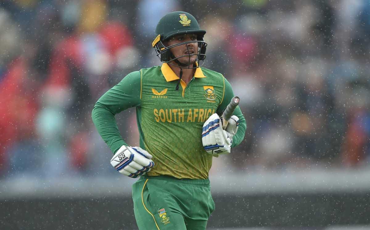 Rain forged ceased Quinton de Kock's aim of scoring a century in the ODI series decider