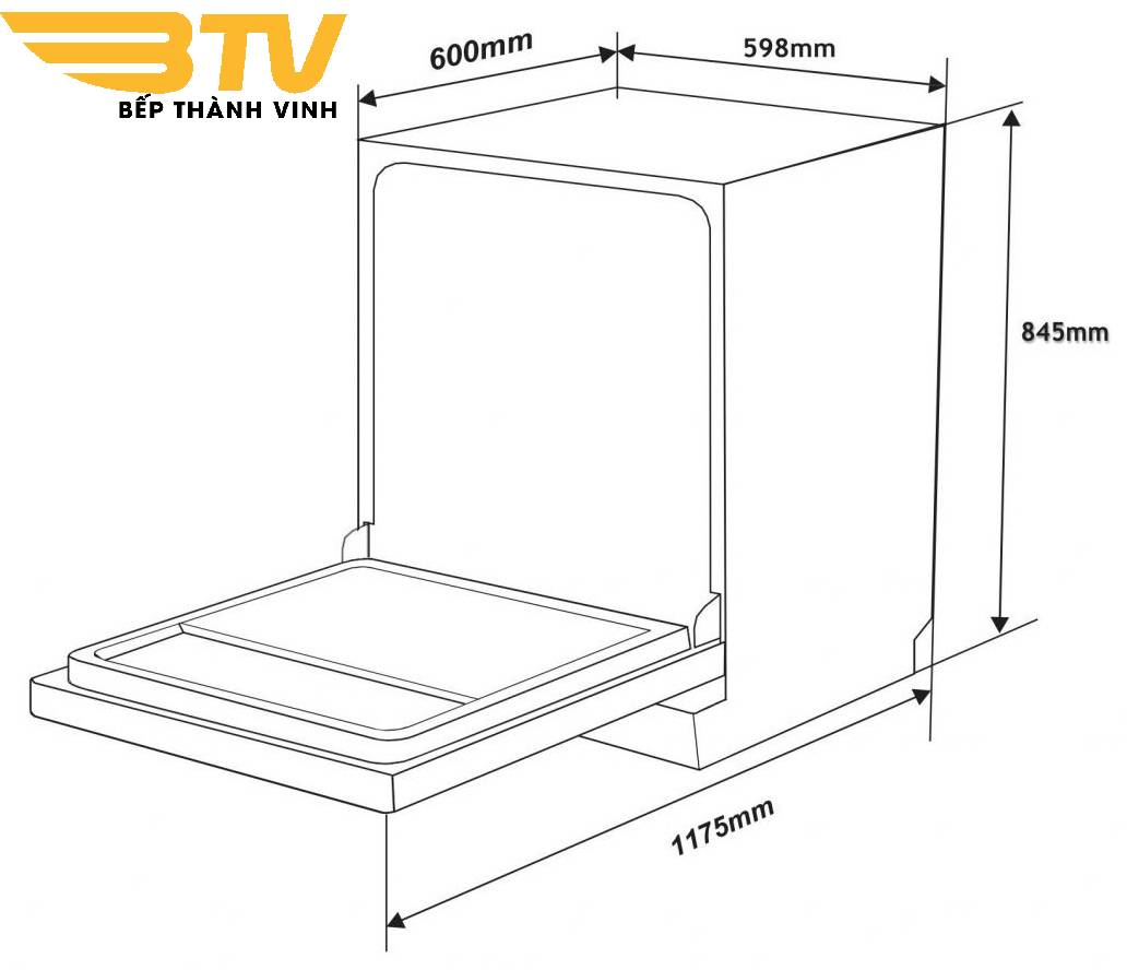 Máy Rửa Bát Arber AB MRB14