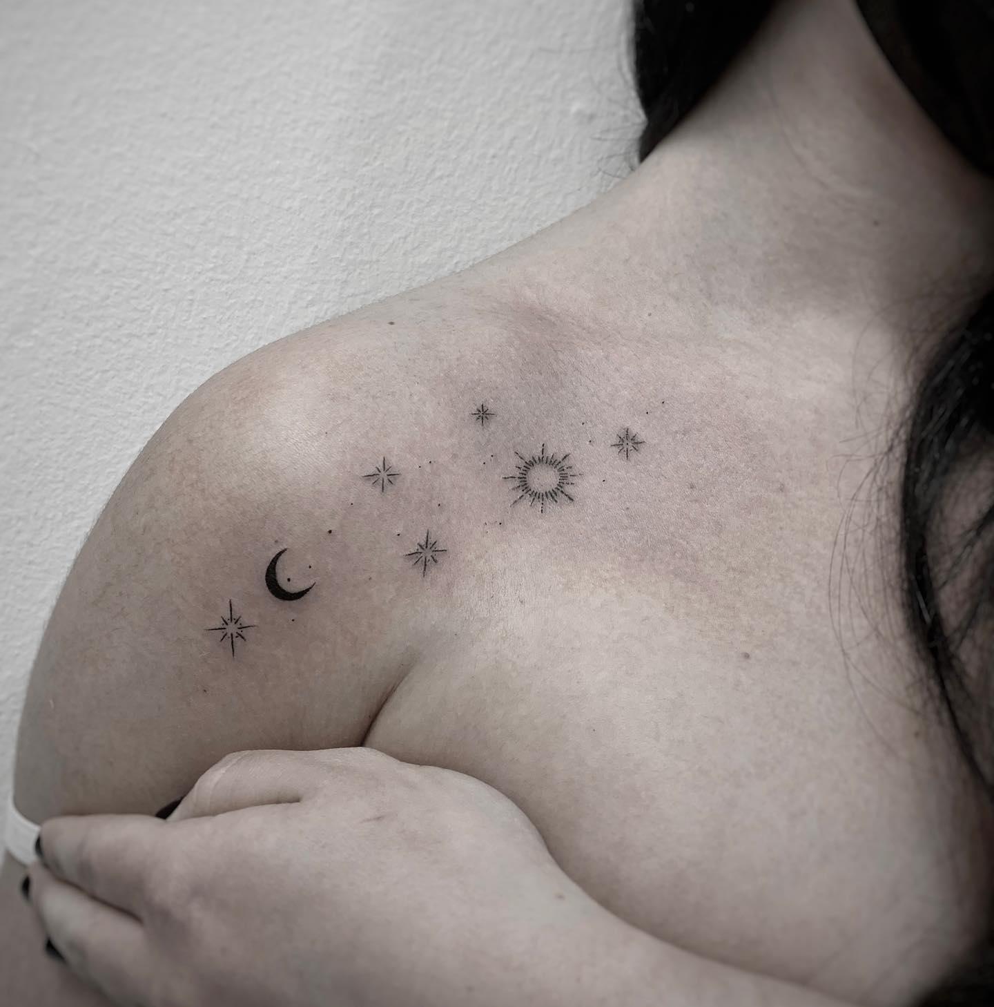 Minimalist Star Tattoos